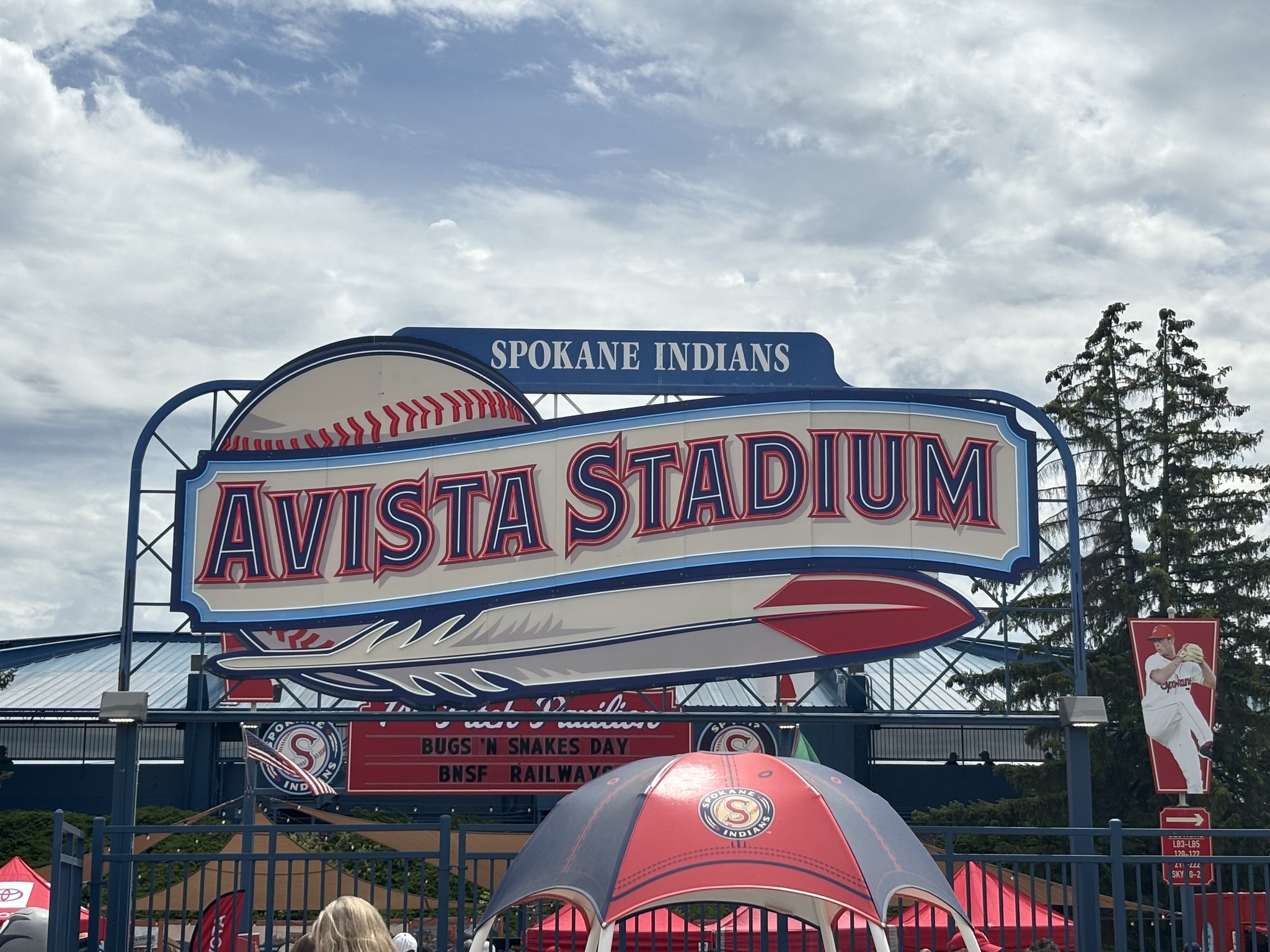 Avista Stadium baseball field sign