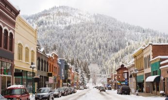 Winter in Downtown Wallace Idaho