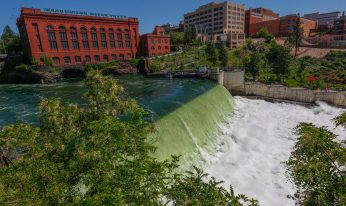 Spokane River waterfalls, Spokane WA