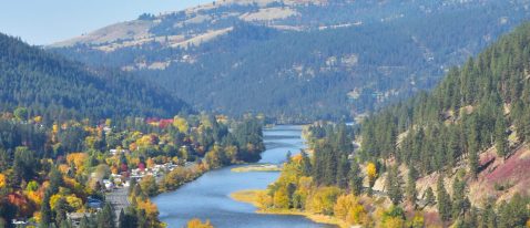 Clearwater River Idaho USA big water Orofino