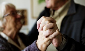 Senior couple dancing
