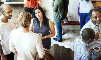 Party Restaurant Colleagues Collaboration Team Concept